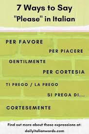 Do you use what's up? as a way to mean what's new? or as a way to mean how are you doing?? How To Say Please In Italian Italian Words Italian Language Learning Italian Phrases