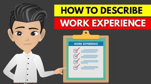 How To Describe Work Experience On A Resume Or Relevant Work Experience In Resume Animated Youtube