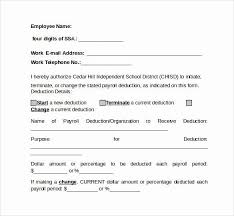 For example, if employees habitually forget to sign their time cards, a brief memo can remind them of the requirement. Payroll Deduction Authorization Form Template New 10 Payroll Deduction Forms To Download Payroll Deduction Payroll Template
