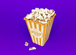 Free Popcorn Box Packaging Mockup Psd Set Free Popcorn Popcorn Box Packaging Mockup