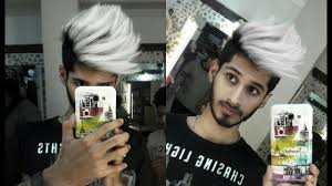If you're not up to shaving your head, you could use a tribal punk hairstyle as an alternative. Snow White 2018 Platinum Blonde New Sexiest Hairstyle For Men Icy Blonde Hair Ratan Singh Youtube