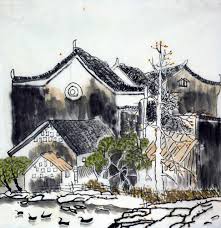 Chinese Painting House Chinese Painting Cnag221061 Artisoo Com Chinese Painting Chinese Art Painting Painting