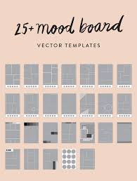 25 Mood Board Vector Templates Mood Board Layout Mood Board Design Mood Board Inspiration