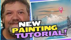 PAINTING A BOB ROSS PAINTING WITH BOB ROSS INSTRUCTOR HAROLD WEEKS #asmr  #trending #howto
