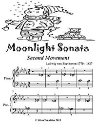 Easy piano sheet music edition our meet the composer graded piano solos are written to give students the best chance for success while maintaining the integrity of the original work. Moonlight Sonata Second Movement Beginner Tots Piano Sheet Music Kindle Edition By Van Beethoven Ludwig Silvertonalities Arts Photography Kindle Ebooks Amazon Com
