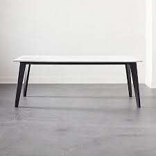 Harper Black Dining Table With Marble Top Reviews Cb2 In 2020 Dining Table Marble Modern Dining Table Marble Dining
