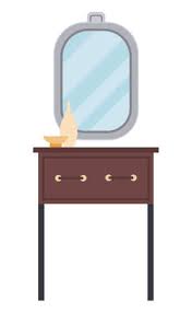 This is a collage of me in a dressing room at ross while i was spending the weekend's at my grandmother's house. Dressing Table With Mirror On The Wall And Vases Isolated On White Background Female Room Furniture Elements Flat Vector Illustration Cosmetic Wooden Table With Drawer And Decorative Items Ù…ÙˆÙ‚Ø¹ ØªØµÙ…ÙŠÙ…ÙŠ