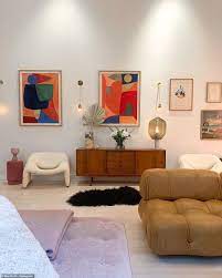 Living room furniture ideas uk daily mail. How A Supermodel Lives Victoria S Secret Vet Elsa Hosk Shows Off Her Stunning Post Modern Apartment House Interior Interior Interior Design