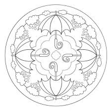 Sonbahar Mevsimi Mandala Etkinlikleri Evimin Altin Topu Boyama Sayfalari Mandala Mandala Boyama Sayfalari