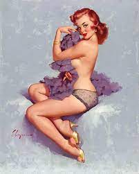 Amazon.com: Magnet 1960s Elvgren Redhead Sexy Pin-Up Girl Roxanne Magnet  Vinyl Magnetic Sheet for Lockers, Cars, Signs, Refrigerator 5