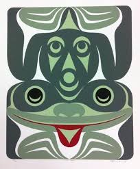 Maynard Johnny Jr Happy Frog Native Artwork Native American Art Frog Art