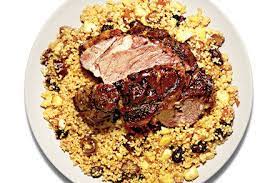 Roast Shoulder Of Lamb With Couscous And Date Stuffing Recipe Recipe Lamb Shoulder Roast Stuffing Recipes Almond Recipes