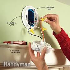 Joe has 6 newsmoke alarms he is installing at motha's house. Install New Hard Wired Or Battery Powered Smoke Alarms Diy Family Handyman