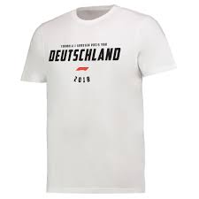 Details About Formula 1 German Grand Prix 2018 Deutschland T Shirt Tee Top White Mens Fanatics