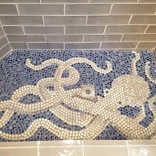 Pin By Alison Jensen On Furniture In 2020 Penny Round Mosaic Penny Round Tiles Penny Tiles Bathroom