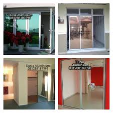 Jendela aluminium harga, automatic sliding door, kusen pintu kayu, harga pintu garasi lipat, pintu dan jendela aluminium, harga partisi kaca. Jual Pintu Sliding Cermin Kota Tangerang Dunia Aluminium Tokopedia
