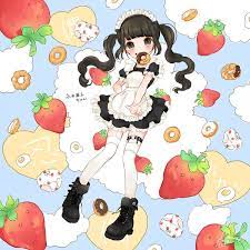 いちごぱんつ ゆめかわいい かわいい絵 かわいいイラスト