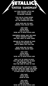 Es bleibt einem nichts anderes übrig als zu. Mitch Lafon On Twitter Metallica S Enter Sandman Or Nothing Else Matters