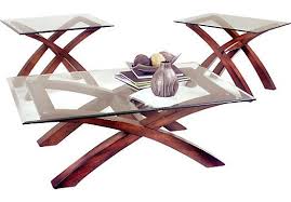 Shop For A Archer 3 Pc Table Set At Rooms To Go Beveled Glass Burnished Walnut 300 Living Room Table Sets At Home Furniture Store Affordable Living Rooms