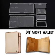 Maybe you would like to learn more about one of these? Diy Handmade Leather Template Business Short Wallet Pattern Stencil Acrylic Leathercraft Tool Wish