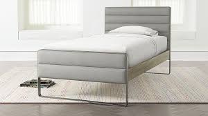 Drew Wood And Metal Bed Crate And Barrel Fitted Bedroom Furniture Bedroom Design On A Budget Cheap Bedroom Furniture