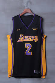 The los angeles lakers are planning to sport 'black mamba' jerseys for their upcoming playoff game against the portland trailblazers next week. Men 2 Lonzo Ball Jersey Black Los Angeles Lakers Jersey Authentic Player Lonzo Ball Los Angeles Lakers Lakers