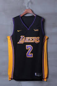 The los angeles lakers are planning to sport 'black mamba' jerseys for their upcoming playoff game against the portland trailblazers next week. Men 2 Lonzo Ball Jersey Black Los Angeles Lakers Jersey Authentic Player Lonzo Ball Los Angeles Lakers Lakers