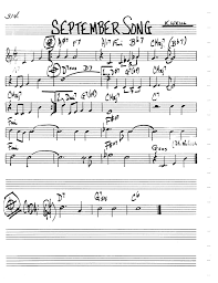 Jazz Real Book Ii Page 314 September Song Kurt Weill Jazz Standard Sheet Music Sheet Music September Song Songs