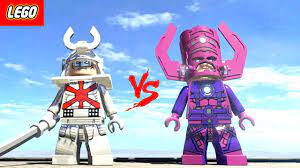 Can then take the little brick back to silver surfer, to unlock him. Silver Samurai Vs Galactus Lego Marvel Superheroes Youtube