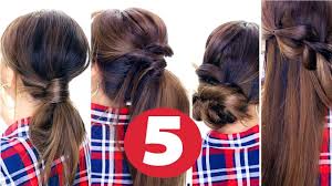 According to the stylists, medium hair length is the best. 5 Easy Lazy Hairstyles Everyday Cute Hairstyles Youtube