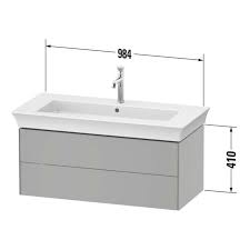 Tap warehouse stock all the best brands, including roper rhodes, old london and schneider. Duravit White Tulip Vanity Unit Wt43420h3h3 98 4 X 45 8 Cm Taupe High Gloss Wall Hung 2