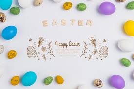 Download Wall Mockup Easter Concept For Free Happy Easter Photos Happy Easter Happy Easter Wallpaper