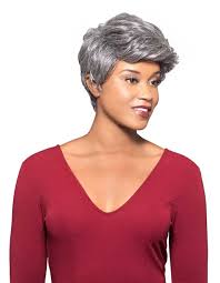 Amazon Com Milly Wig Color 44 Charcoal Gray Foxy Silver