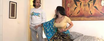 Very busty Indian babe gets caught by her stepbrother - ZB Porn