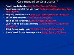 Disini blog jurnal by mekari akan memperluas jaringan bisa dilakukan dengan memperluas pemasaran. Peluang Usaha Materi Kuliah 5 Kewirausahaan Pemasaran Kesehatan Ikm Ppt Download