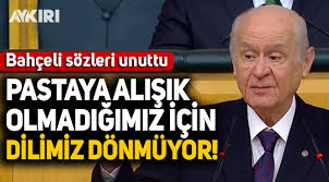 Devlet Bahceli Grup Toplantisinda Sozleri Unuttu Pastaya Alisik Olmadigimiz Icin Dilimiz Donmuyor Aykiri Haber Sitesi