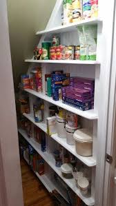 With a few floating shelves, rolling drawers, and clear storage containers, you can store dry goods of all shapes and sizes! 8 Panty Ideas Closet Under Stairs Under Stairs Pantry Understairs Storage