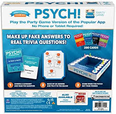For many people, math is probably their least favorite subject in school. Psych Party Game Create Fake Answers To Real Trivia Questions Board Game Ages 12 Up Toys Games Amazon Canada