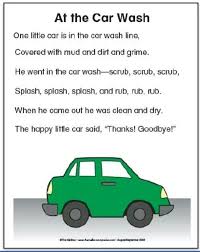 Car Wash Song Poem Preschool Songs Transportation Theme Preschool Transportation Preschool