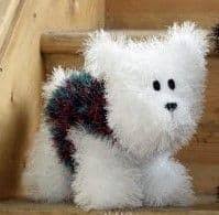 Sign up for free patterns, lots of yarn love and a free 12 beginner stitch patterns ebook to download. King Cole Tinsel Westie Puppy Dog Knitting Pattern 9056