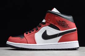 2020 Release Air Jordan 1 Mid Chicago Black Toe 554724 069 In 2020 Black Toe Air Jordans Nike Shoes Air Max