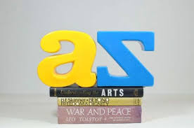 Vintage Ceramic A To Z Letters Alphabet Bookends By Vintagerescuer 24 00 Lettering Alphabet Vintage Ceramic Shop Banner