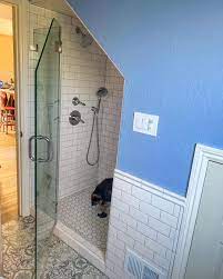 Yes You Can Put A Shower Under The Stairs And A Cat Will Investigate Bathroomremodel Underthestairs Under Stairs Room Under Stairs Bathroom Under Stairs