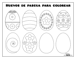 Huevos De Pascua Para Colorear Pdf