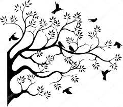Bird On Tree Drawing Tree Dove In Flight Silhouette Tree Silhouette With Bird Flying Stock Vector C Starlight789 Tree Drawing Silhouette Drawing Tree Drawing Wallpaper