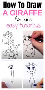 Click here to save the tutorial to pinterest! How To Draw A Giraffe Step By Step Tutorial For Kids