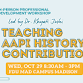 FDU Teacher Workshop: Teaching AAPI History  event image