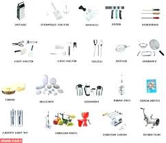 In terms of appliances, energy star, cuisinart and whirlpool are some really good household names. Kitchen Equipment Kitchen Cooking Utensils Names