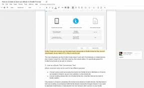 How To Create Save An E Book In Kindle Format