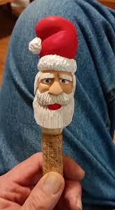 I did a bottle topper stopper Santa!